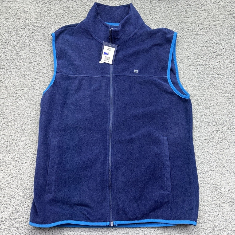 NWT Crown and Ivy Mens Medium Nite Cap 100% Polyester Fall / Spring Vest 3371535